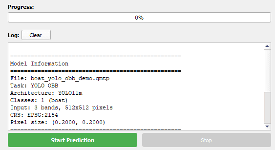 QGeoAI QPredict inference execution